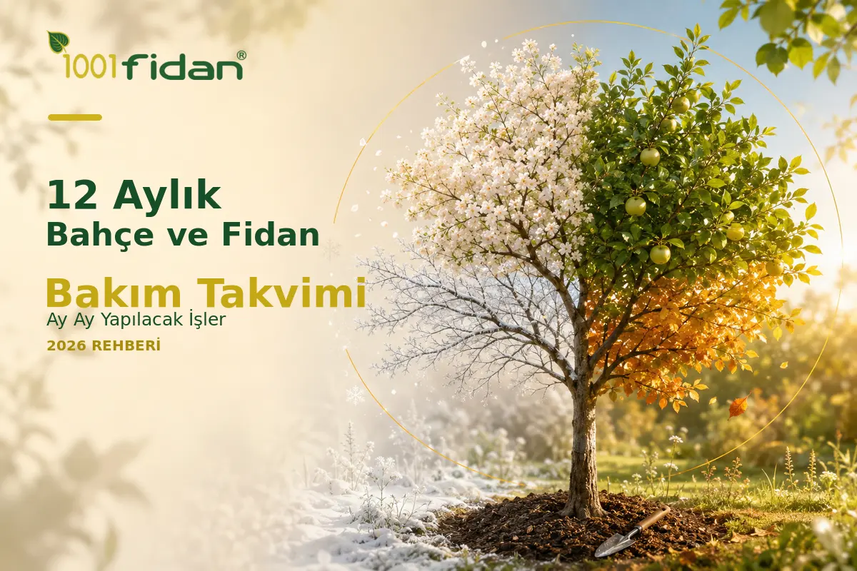 12 aylık bahçe bakım takvimi kapsamında dört mevsimde fidan bakımı