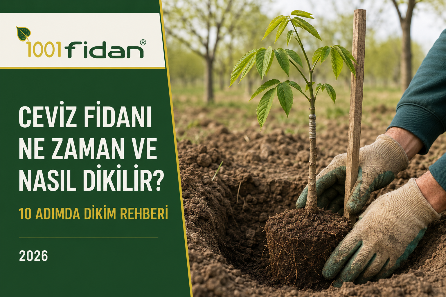 Ceviz fidanı dikimi ne zaman ve nasıl yapılır – 1001Fidan 2026 rehberi