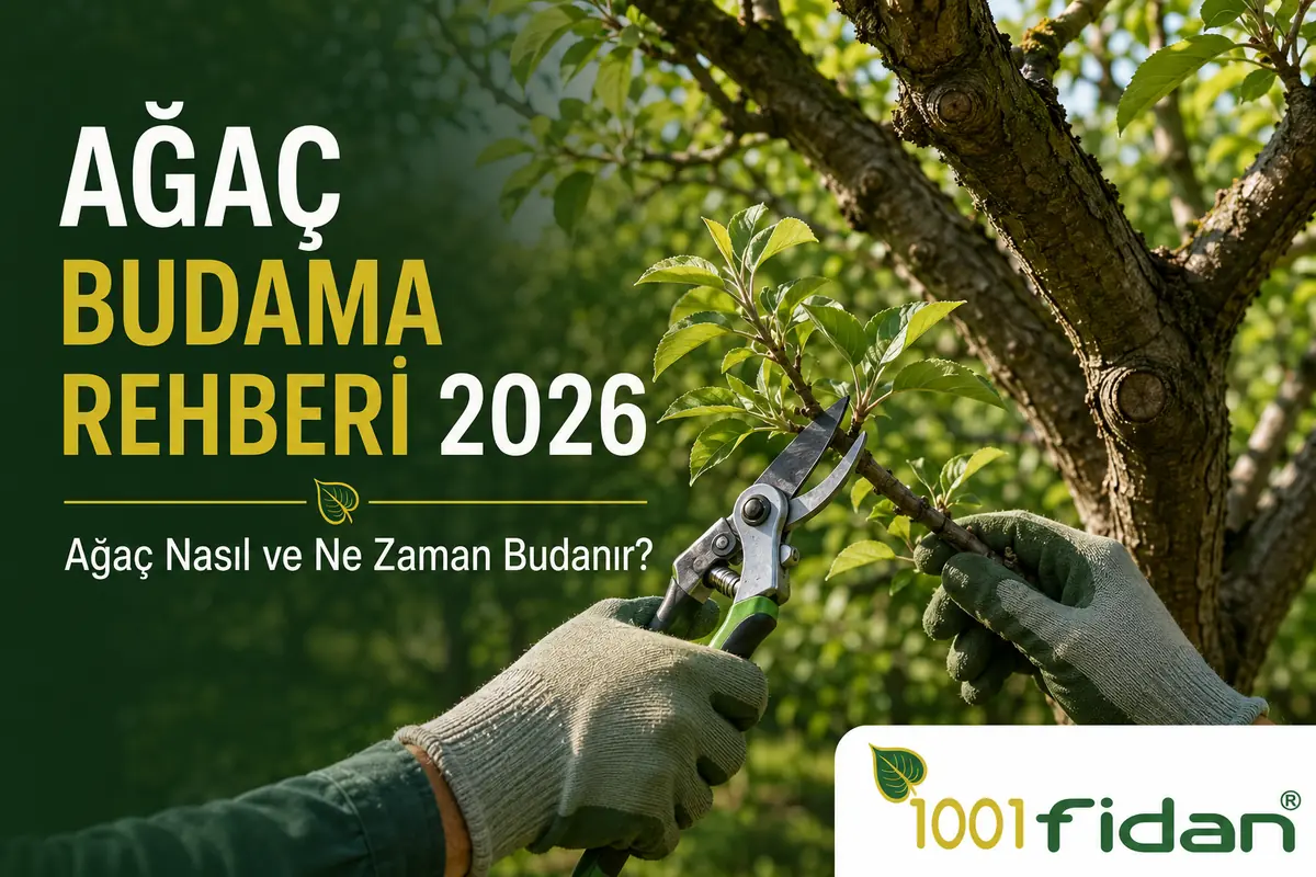 Ağaç budama rehberi 2026 kapsamında budama makasıyla meyve ağacının budanması