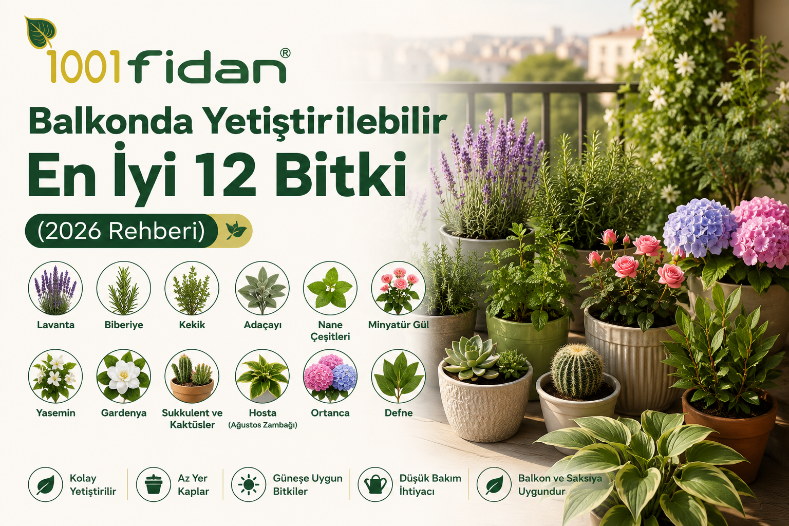 Balkon bitkileri