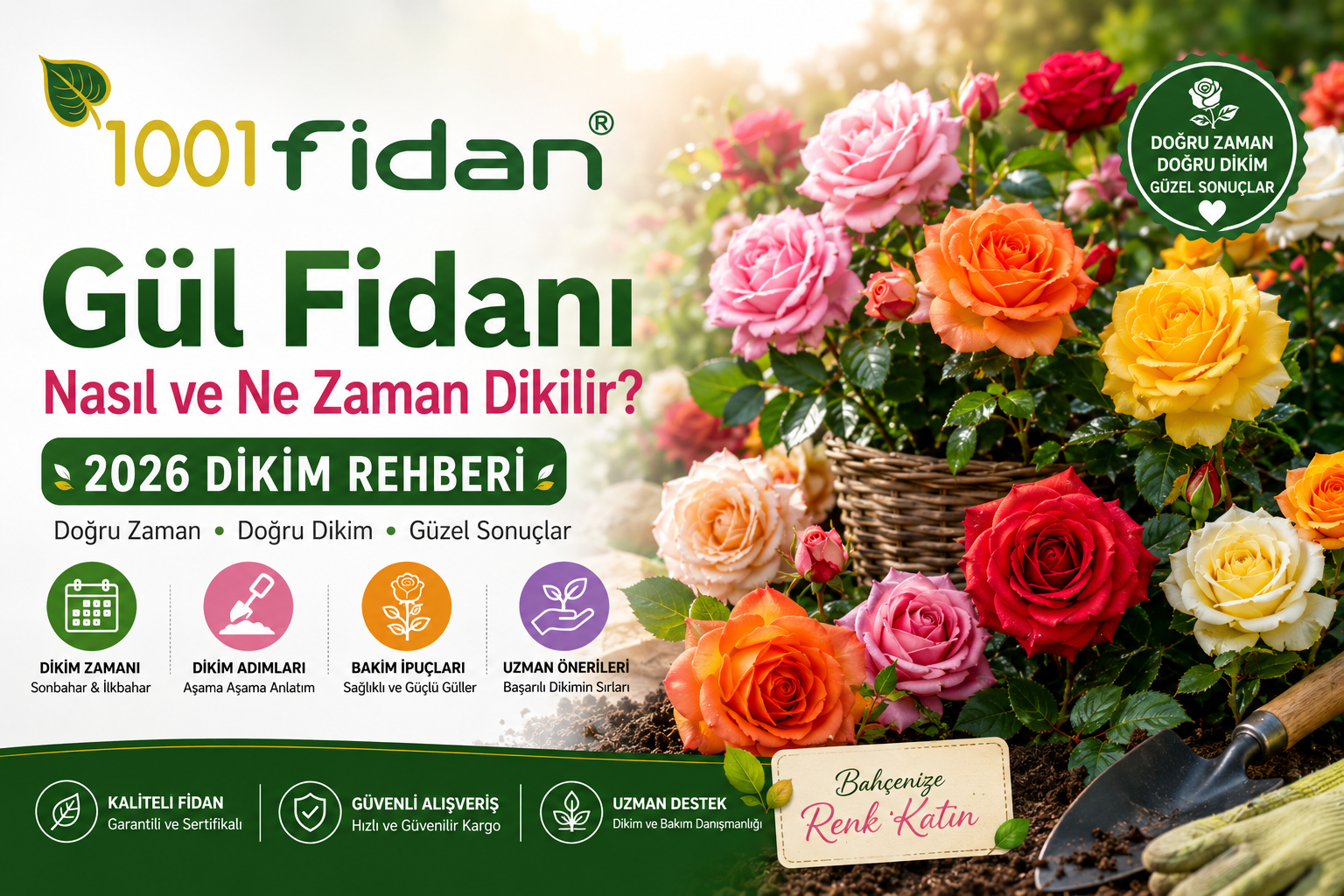 gül fidanı nasıl dikilir